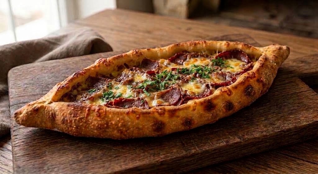 Pastırmalı Kaşarlı Pide